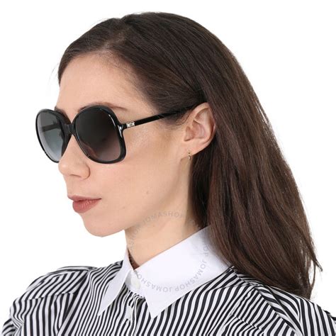 Givenchy Grey Gradient Oversized Ladies Sunglasses GV 